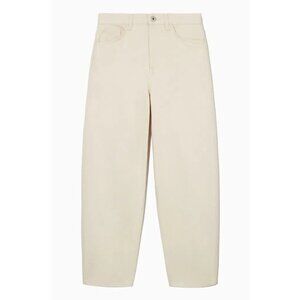 COS Tapered High-Rise Ankle-Length Jeans, Non-Stretch, Recycled Cotton, Size 27